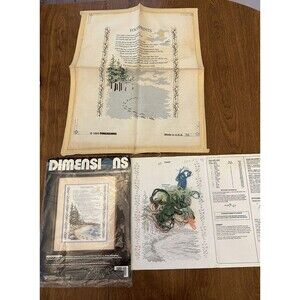 Dimensions Footprints Brian Shellabear Cross Stitch Kit #3102 1989 Vintage